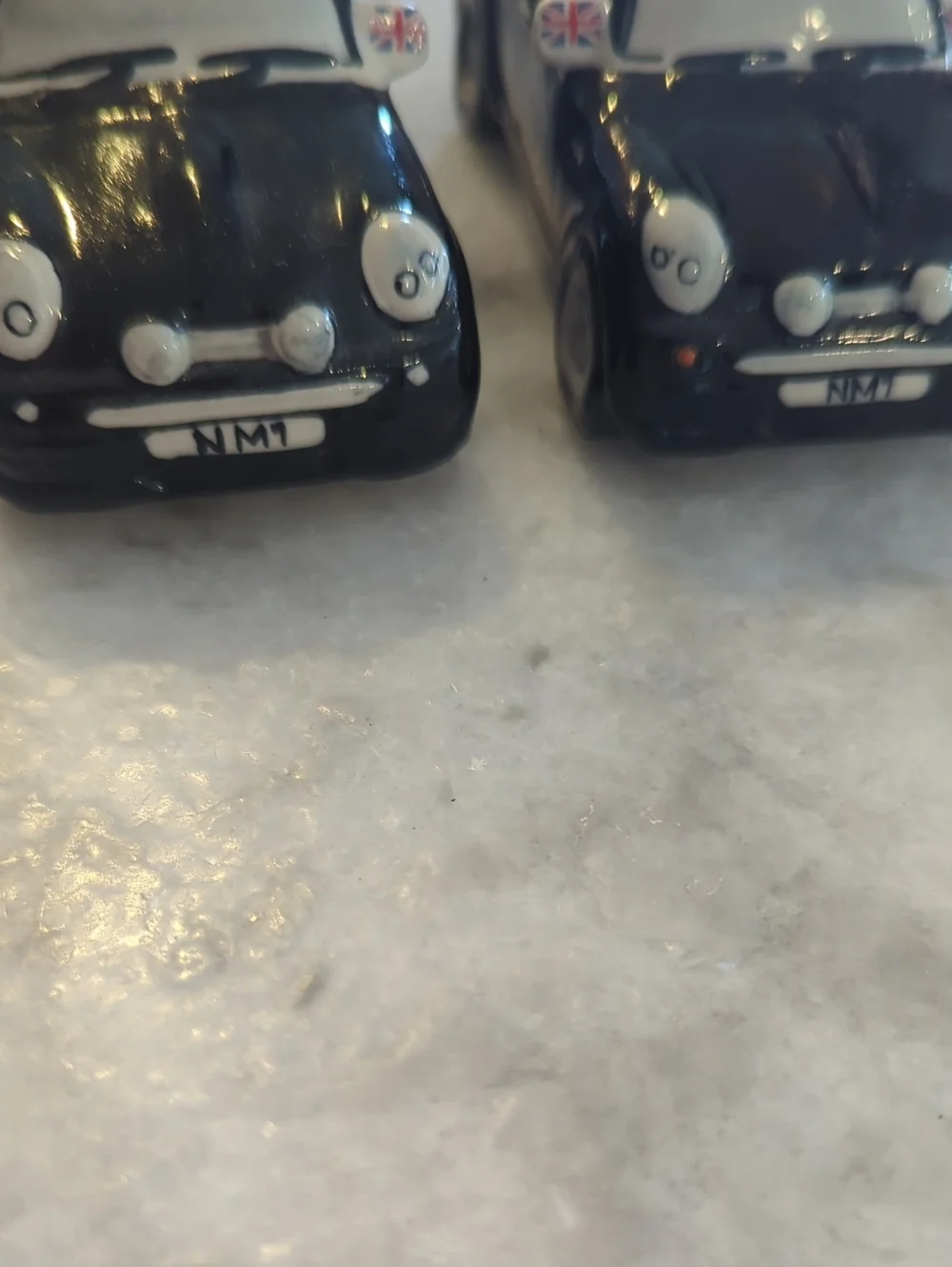 Union Jack Mini Cooper Salt and Pepper shakers